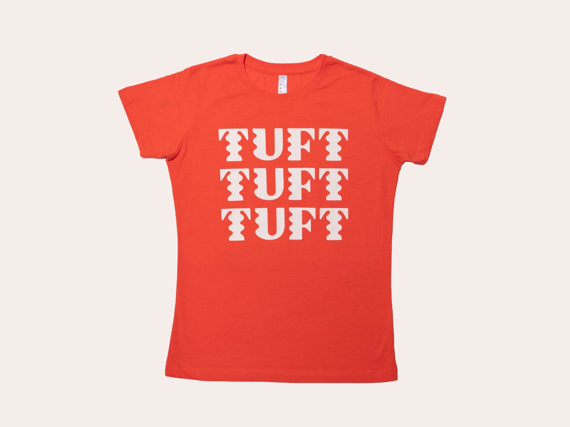 Orange Tuft Tuft Tuft Tee (Fitted) Merch Tuft the World 